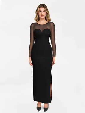 Popilush | Dresses | Nwt Popilush Black Built In Shapewear Ribbed Long Sleeved Square Maxi Dress L | Poshmark Popilush | Dresses | Nwt Popilush Black Built In Shapewear Ribbed Long Sleeved Square Maxi Dress L | Poshmark